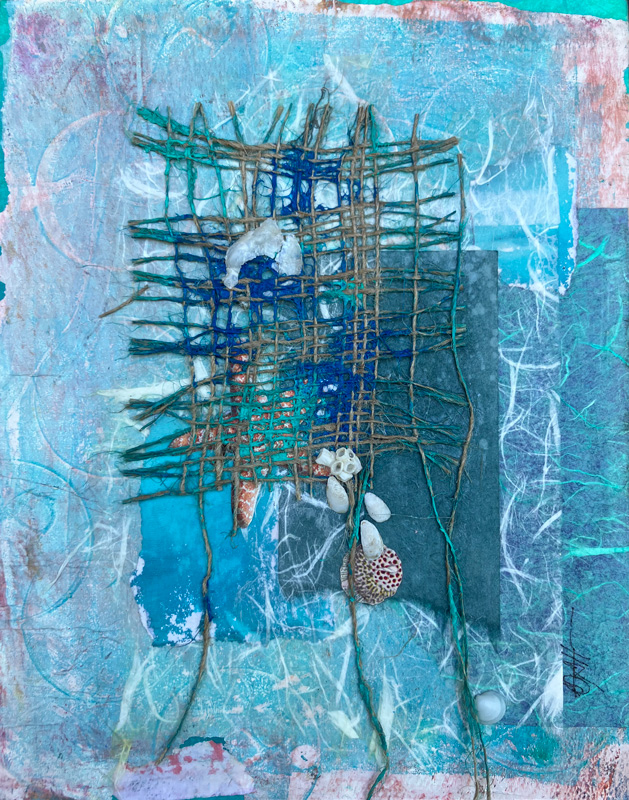 Shoreline collage by Gina Hanzsek