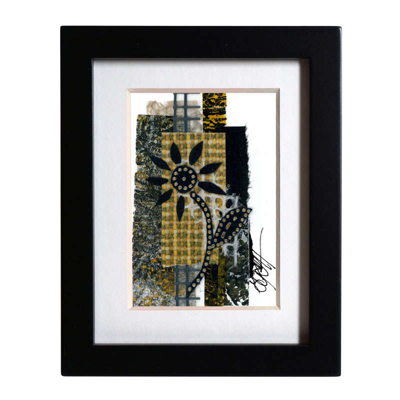 Floral in Black and Yellow